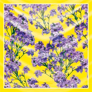 khăn bandana lụa silk họa tiết hoa - Mã 43 34