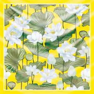 khăn bandana lụa silk họa tiết hoa - Mã 10 35 khăn bandana lụa silk họa tiết hoa - Mã 10 34