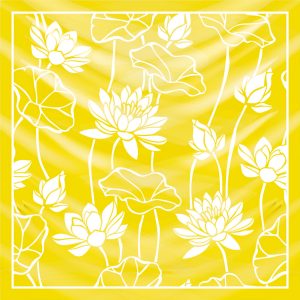 khăn bandana lụa silk họa tiết hoa - Mã 14 36