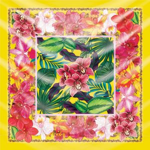 khăn bandana lụa silk họa tiết hoa - Mã 15 37 khăn bandana lụa silk họa tiết hoa - Mã 15 36