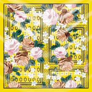 khăn bandana lụa silk họa tiết hoa - Mã 16 35 khăn bandana lụa silk họa tiết hoa - Mã 16 34