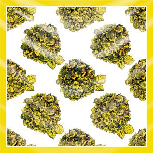 khăn bandana lụa silk họa tiết hoa - Mã 34 30