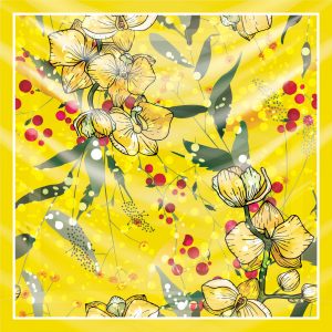 khăn bandana lụa silk họa tiết hoa - Mã 45 37 khăn bandana lụa silk họa tiết hoa - Mã 45 36