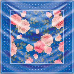 khăn bandana lụa silk họa tiết hoa - Mã 11 38
