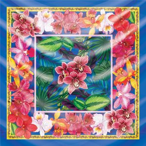 khăn bandana lụa silk họa tiết hoa - Mã 15 39 khăn bandana lụa silk họa tiết hoa - Mã 15 38