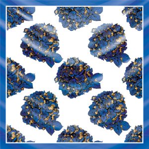 khăn bandana lụa silk họa tiết hoa - Mã 34 28