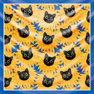 khăn bandana lụa silk họa tiết hoa - Mã 39 38