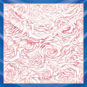 khăn bandana lụa silk họa tiết hoa - Mã 05 38