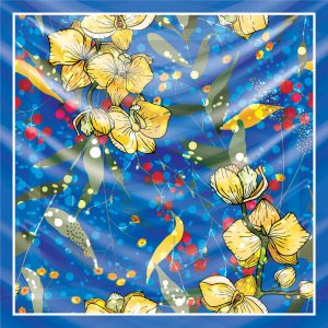 khăn bandana lụa silk họa tiết hoa - Mã 45 39 khăn bandana lụa silk họa tiết hoa - Mã 45 38
