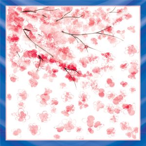 khăn bandana lụa silk họa tiết hoa - Mã 46 38