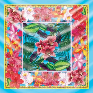 khăn bandana lụa silk họa tiết hoa - Mã 15 41 khăn bandana lụa silk họa tiết hoa - Mã 15 40