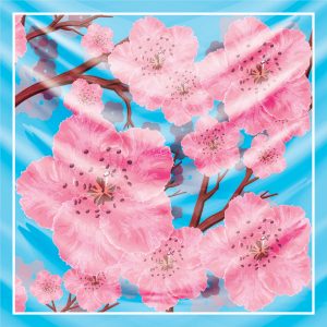 khăn bandana lụa silk họa tiết hoa - Mã 18 41 khăn bandana lụa silk họa tiết hoa - Mã 18 40