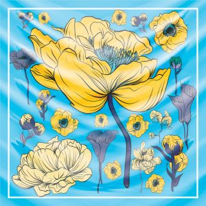 khăn bandana lụa silk họa tiết hoa - Mã 26 41 khăn bandana lụa silk họa tiết hoa - Mã 26 40