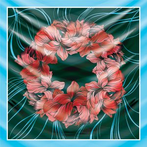 khăn bandana lụa silk họa tiết hoa - Mã 28 41 khăn bandana lụa silk họa tiết hoa - Mã 28 40