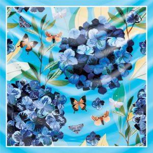 khăn bandana lụa silk họa tiết hoa - Mã 35 41 khăn bandana lụa silk họa tiết hoa - Mã 35 40