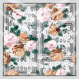 khăn bandana lụa silk họa tiết hoa - Mã 16 41 khăn bandana lụa silk họa tiết hoa - Mã 16 40