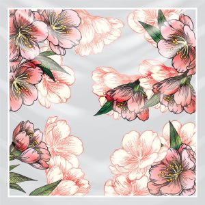 khăn bandana lụa silk họa tiết hoa - Mã 17 25 khăn bandana lụa silk họa tiết hoa - Mã 17 24