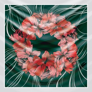 khăn bandana lụa silk họa tiết hoa - Mã 28 43 khăn bandana lụa silk họa tiết hoa - Mã 28 42