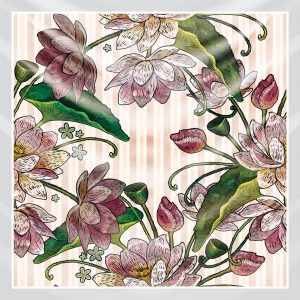 khăn bandana lụa silk họa tiết hoa - Mã 01 42