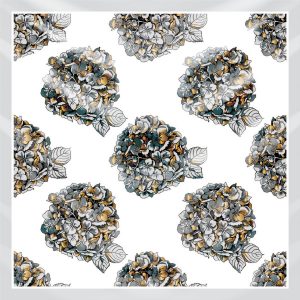 khăn bandana lụa silk họa tiết hoa - Mã 34 24