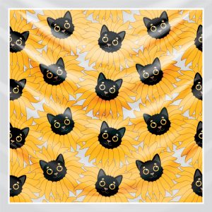 khăn bandana lụa silk họa tiết hoa - Mã 39 42