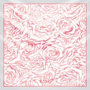 khăn bandana lụa silk họa tiết hoa - Mã 05 42