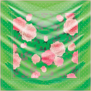 khăn bandana lụa silk họa tiết hoa - Mã 11 44