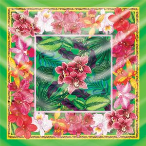 khăn bandana lụa silk họa tiết hoa - Mã 15 45 khăn bandana lụa silk họa tiết hoa - Mã 15 44