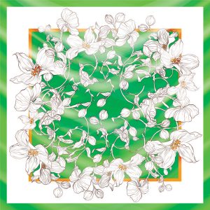 khăn bandana lụa silk họa tiết hoa - Mã 04 45 khăn bandana lụa silk họa tiết hoa - Mã 04 44