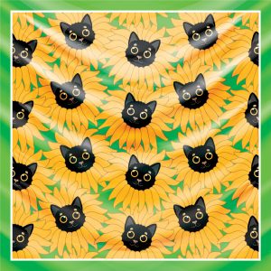 khăn bandana lụa silk họa tiết hoa - Mã 39 44