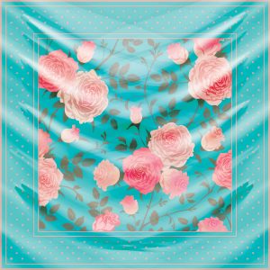 khăn bandana lụa silk họa tiết hoa - Mã 11 46