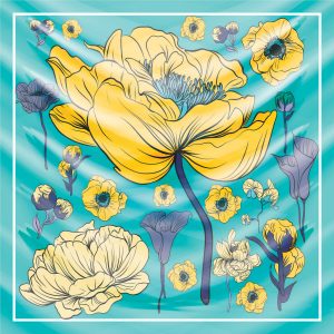 khăn bandana lụa silk họa tiết hoa - Mã 26 47 khăn bandana lụa silk họa tiết hoa - Mã 26 46