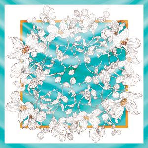 khăn bandana lụa silk họa tiết hoa - Mã 04 47 khăn bandana lụa silk họa tiết hoa - Mã 04 46