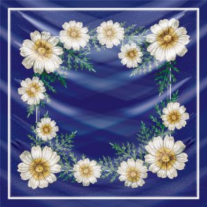 khăn bandana lụa silk họa tiết hoa - Mã 12 48