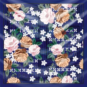 khăn bandana lụa silk họa tiết hoa - Mã 16 47 khăn bandana lụa silk họa tiết hoa - Mã 16 46