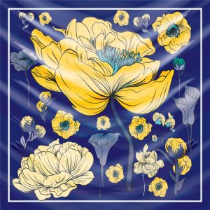 khăn bandana lụa silk họa tiết hoa - Mã 26 49 khăn bandana lụa silk họa tiết hoa - Mã 26 48