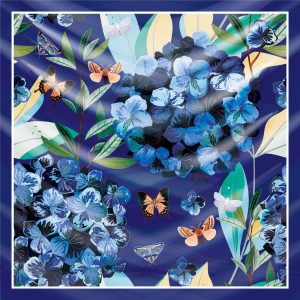 khăn bandana lụa silk họa tiết hoa - Mã 35 49 khăn bandana lụa silk họa tiết hoa - Mã 35 48