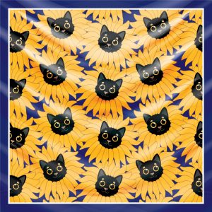 khăn bandana lụa silk họa tiết hoa - Mã 39 48