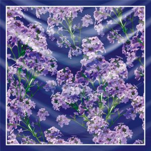 khăn bandana lụa silk họa tiết hoa - Mã 43 48