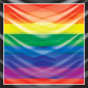 khăn bandana lụa silk họa tiết graffiti - Lgbt - mã 09 20