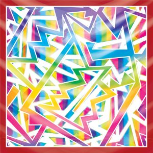 khăn bandana lụa silk họa tiết graffiti - Lgbt - mã 11 22