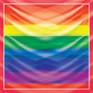 khăn bandana lụa silk họa tiết graffiti - Lgbt - mã 09 24