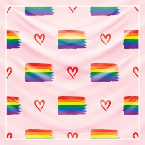 khăn bandana lụa silk họa tiết graffiti - Lgbt - mã 01 26