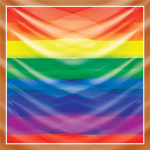 khăn bandana lụa silk họa tiết graffiti - Lgbt - mã 09 28
