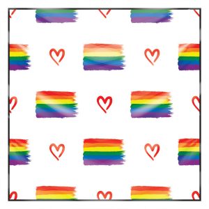 khăn bandana lụa silk họa tiết graffiti - Lgbt - mã 01 30