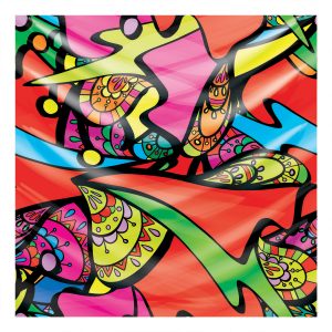 khăn bandana lụa silk họa tiết graffiti - Lgbt - mã 04 30