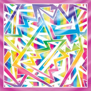 khăn bandana lụa silk họa tiết graffiti - Lgbt - mã 11 32