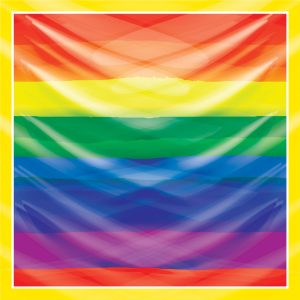 khăn bandana lụa silk họa tiết graffiti - Lgbt - mã 09 34