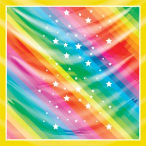 khăn bandana lụa silk họa tiết graffiti - Lgbt - mã 14 36