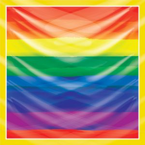 khăn bandana lụa silk họa tiết graffiti - Lgbt - mã 09 36
